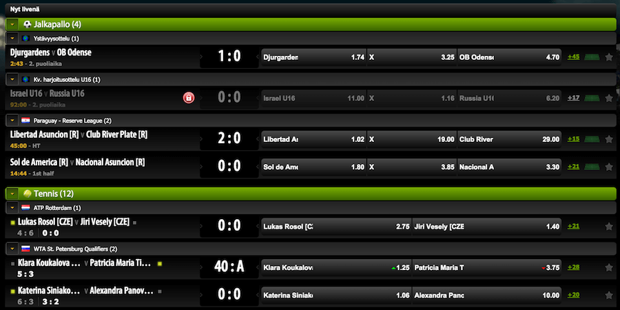 ComeOn Live Vedonlyönti ComeOn Live Vedonlyönti