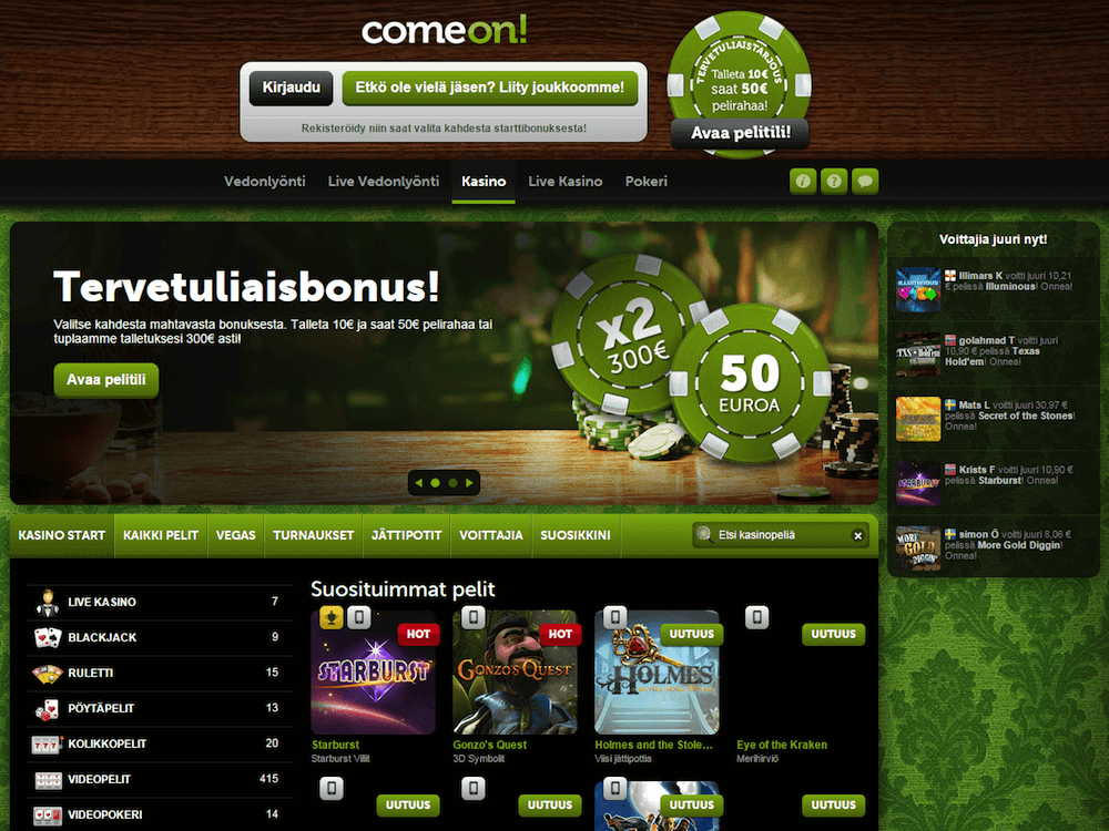 ComeOn kasino ComeOn kasino